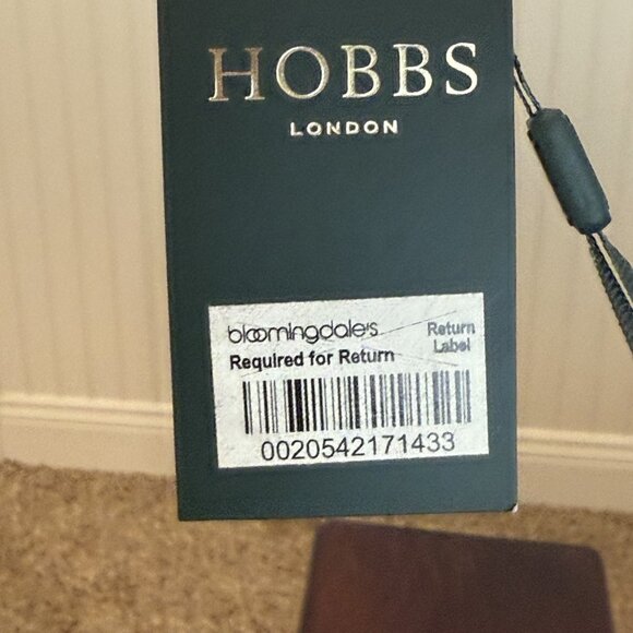 HOBB Jacquie Dress, size 8 Black /Ivory - Picture 4 of 14